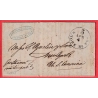 LETTRE DE MARSEILLE 1856 PAR STEAMER VIA LIVERPOOL NEW YORK USA ETATS UNIS AMERIQUE