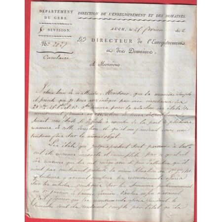 MARQUE P31P AUCH GERS 1812 POUR VIC SUR LOSSE REVOLUTIONNAIRE VIC FEZENSAC INDICE 9