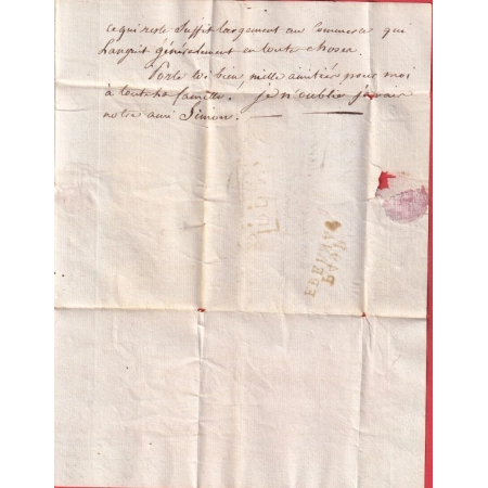 MARQUE P49P EPERNAY MARNE PPPP VIA PARIS PONTARLIER DOUBS 1811 INDICE 9