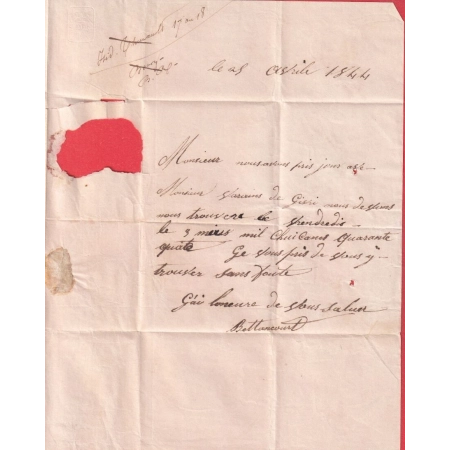 BOITE RURALE SUPPLEMENTAIRE L/2 SEULE SANS CAD A IDENTIFIER POUR EPENSE MARNE 1844