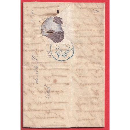 CAD TYPE 11 TOUL MEURTHE ET MOSELLE BELLE TAXE 6 AU TAMPON POUR PARIS 1833