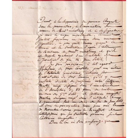 CAD TYPE 11 TOUL MEURTHE ET MOSELLE BELLE TAXE 6 AU TAMPON POUR PARIS 1833