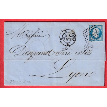 N°14 PARIS LOSANGE RETAILLE BUREAU K POTHION 1521 INDICE 9 POUR LYON