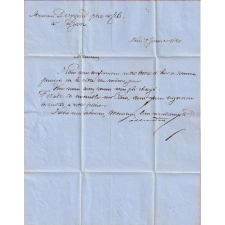 N°14 PARIS LOSANGE RETAILLE BUREAU K POTHION 1521 INDICE 9 POUR LYON