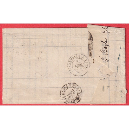 N°38 + 55 X2 GC 2659 NIMES GARD POUR PARIS POSTE RESTANTE