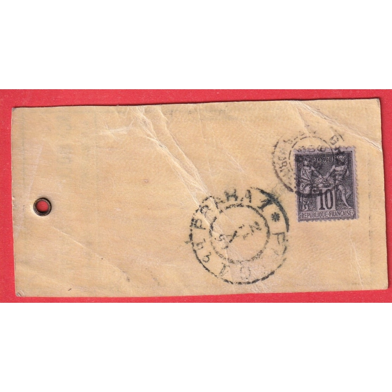 N°89 SEUL SUR ETIQUETTE ECHANTILLON GRASSE ALPES MARITIMES POUR PRAGUES PRAHA  AUTRICHE REPUBLIQUE TCHEQUE