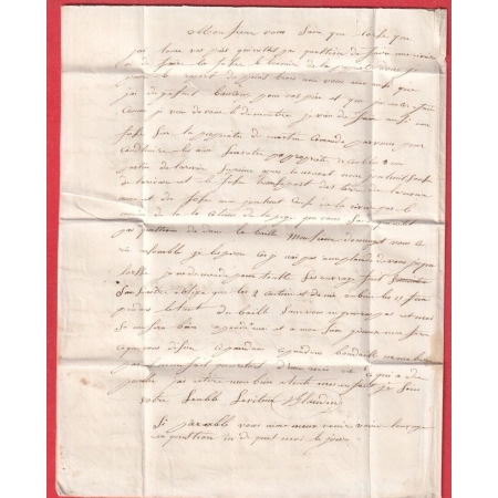 N°1 PC 197 CURSIVE 49 AUVE MARNE CACHET TYPE A 1851 BOITE RURALE H TILLOY