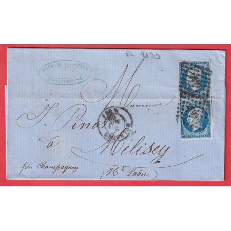 N°14 PAIRE PC 2199 MULHOUSE HAUT RHIN POUR MELISEY HAUTE SAONE