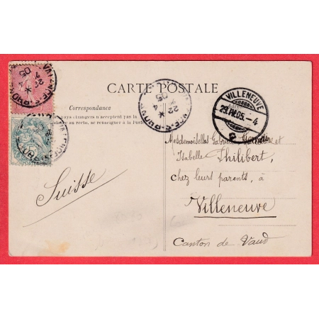 N°111 129 LEVEE EXCEPTIONNELLE DE VALENCE DROME 10905 POUR VILLENEUVE SUISSE CANTON DE VAUD