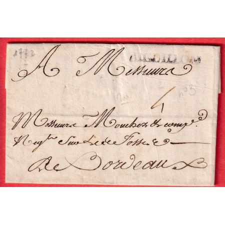 MARQUE AIGUILLON LOT ET GARONNE LN°3 1772 POUR BORDEAUX INDICE 11