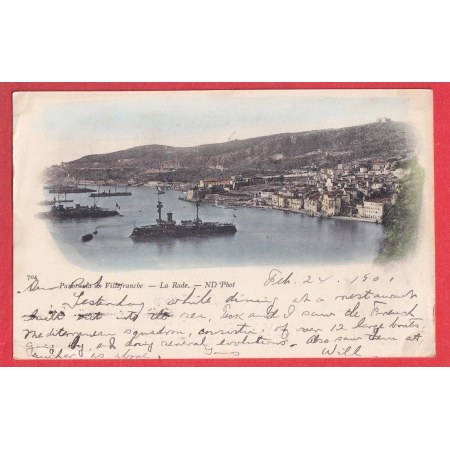 MONACO 10C CONVOYEUR LIGNE FRANCAIS VINTIMILLE A MARSEILLE POUR MILWAUKEE WISCONSIN USA ETAS UNIS 1901