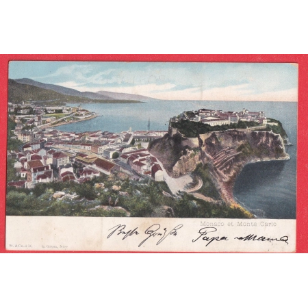 MONACO 10C AMBULANT DE JOUR NICE A MARSEILLE 1905 POUR ZURICH SUISSE