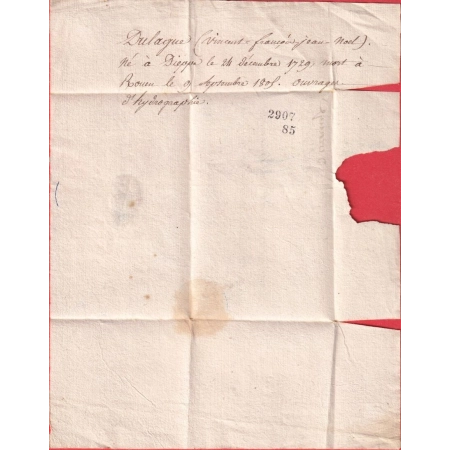 MARQUE MANUSCRIT ORANGE VAUCLUSE 1729 POUR PARIS INDICE 10 TAXE 10 MANUSCRIT