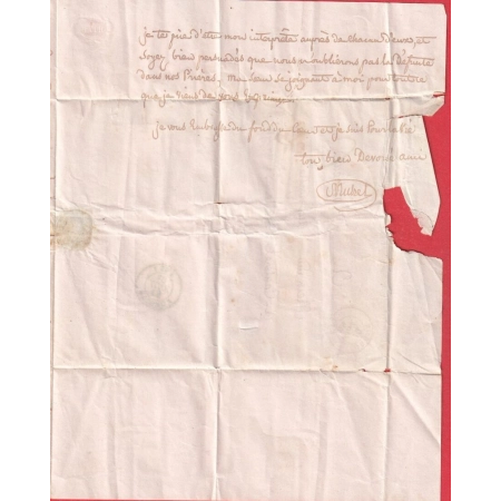 CAD DU 12 JANVIER 1849 TYPE 15 ORGON BOUCHES DU RHONE POUR CANTAREL AVIGNON VAUCLUSE