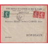 N°137 138 X2 LEVEE EXCEPTIONNELLE MARSEILLE BOUCHES DU RHONE 1909 BORDEAUX DOUBLE PORT