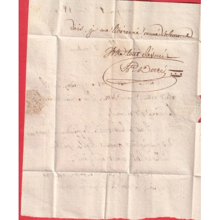 MARQUE 12 LES MARTIGUES BOUCHES DU RHONE  1826 POUR AIX EN PROVENCE INDICE 10