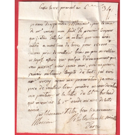 MARQUE 12 CASSIS BOUCHES DU RHONE 1798 22X10 POUR LYON INDICE 15