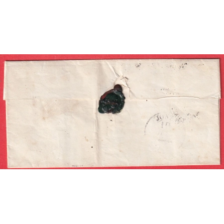 N°10 PC 3077 ST GENIES DE SAINTONGE CHARENTE INFERIEURE MARITIME 1853 POUR JONZAC