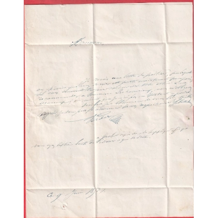 N°10 PC 3077 ST GENIES DE SAINTONGE CHARENTE INFERIEURE MARITIME 1853 POUR JONZAC