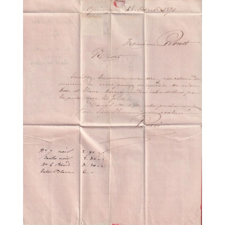 N°46B GC 3066 QUIMPER FINISTERE POUR NIORT DEUX SEVRES