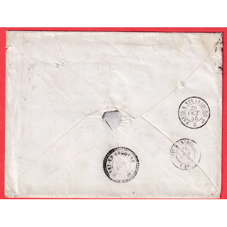 N°14 X2 PARIE ETOILE  3E 60 4 POUR EPENSE MARNE TAXE MANUSCRIT 8 AFFR INSUF 1854