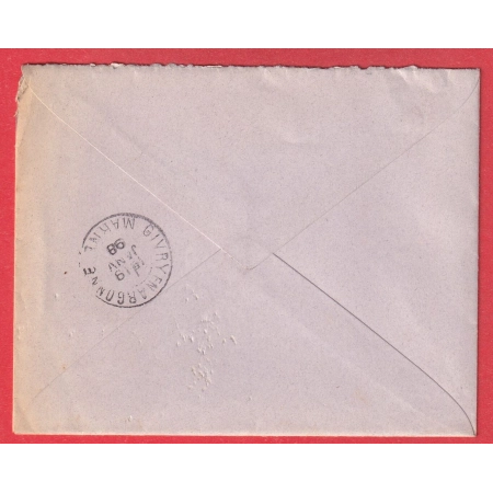 N°90 AUVE MARNE 1898 BOITE RURALE E  ST MARD SUR AUVE POUR EPENSE