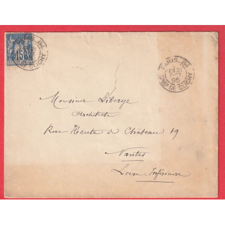 N°90 PARIS 84 BOULEVARD DE CLICHY LEVEE EXCEPTIONNELLE E1 1895 NANTES