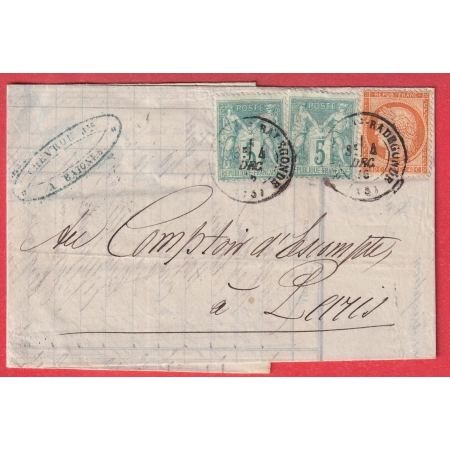 N°38 N°64 X2 N/B BAIGNES STE RADEGONDE CHARENTE POUR PARIS