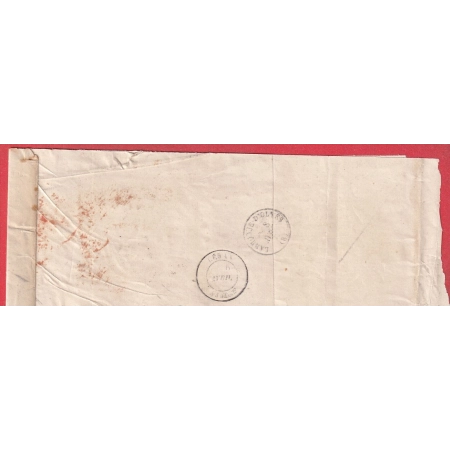 N°75 80 PARIS CAD ROUGE DES IMPRIMES  POUR MIREPOIX ARIEGE BANDE DE JOURNAL