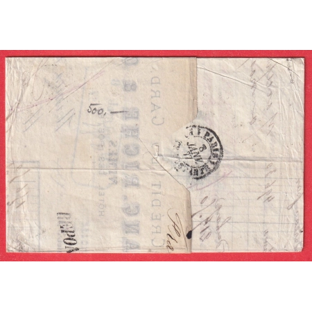 N°65 67 X2 CAD NIMES GARD 1877 POUR PARIS