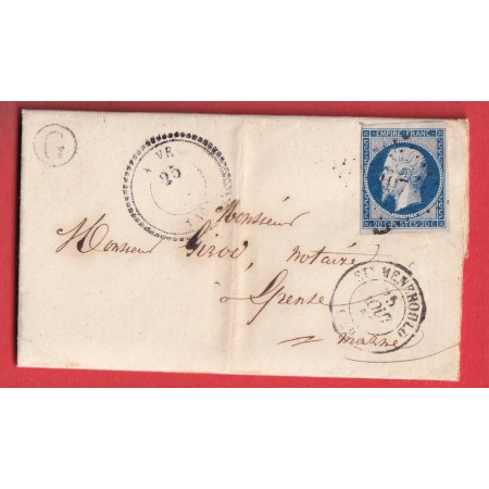 N°14 PC 197 AUVE MARNE CAD TYPE 22 BOITE RURALE G HERPONT POUR EPENSE