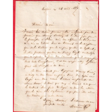 N°14 PC 197 AUVE MARNE CAD TYPE 22 BOITE RURALE G HERPONT POUR EPENSE