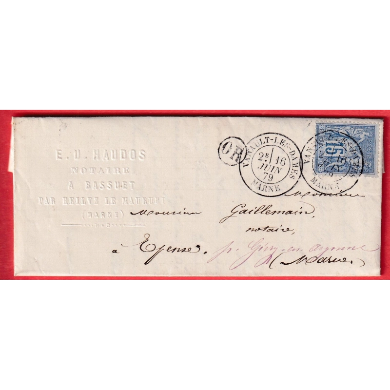 N°90 CAD VANAULT LES DAMES MARNE OR BASSUET POUR EPENSE