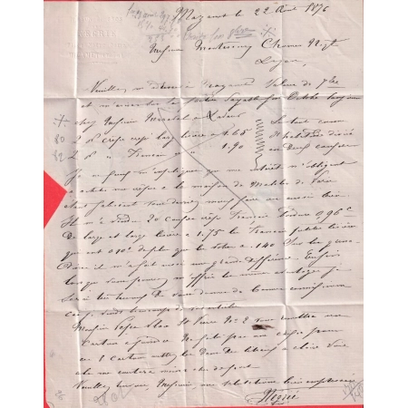 N°68 TTB / SUP CAD MAZAMET TARN POUR LYON SIGNE LAMY