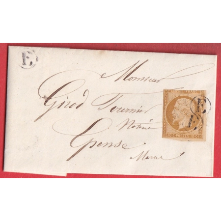 N°13 OBLITERATION BOITE RURALE E A IDENTIFIER POUR EPENSE MARNE TARIF LOCAL