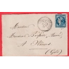 N°45C BLEU FONCE GC 1980 CAD TYPE 24 LAURIS SUR DURANCE VAUCLUSE DEVANT DE LETTRE FRONT COVER