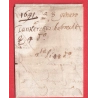 LETTRE DE DUNKERQUE NORD DE 1691 POUR LILLE