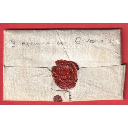 MARQUE 30 TOULOUSE BELLE TAXE MENTION 3 DECIMES OU 6 SOUS 1802 POUR LES HAUTES PYRENEES