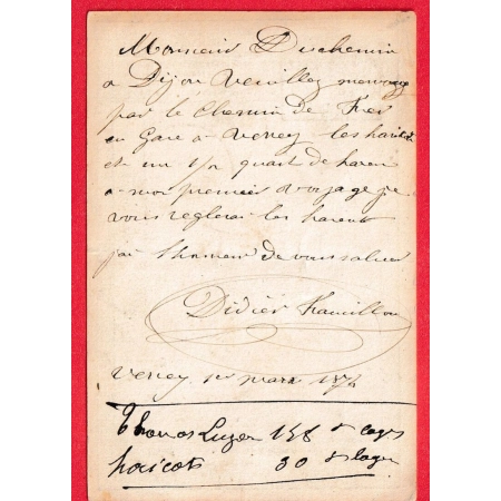 N°59 BUREAU DE PASSE 1307 DIJON + CAD DIJON SUR CARTE PRECURSEUR