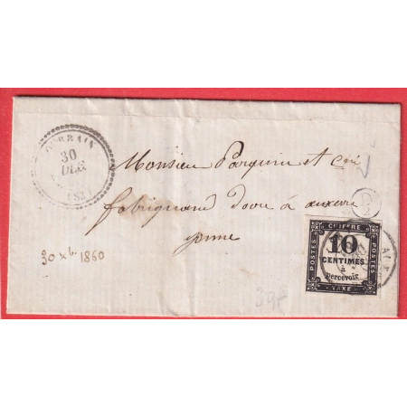 TAXE N°2 CAD AUXERRE YONNE + TYPE 22 POURRAIN BOITE RURALE SUPPLEMENTAIRE D2 SAUILLY POUR AUXERRE