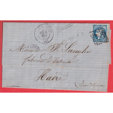 N°46B GARE DE ST LO MANCHE AMBULANT CHERBOURG A PARIS POUR LE HAVRE