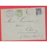 N°90 102 LEVEEE EXCEPTIONNELLE PARIS E1 R DE POISSY 1895 POUR BU EURE ET LOIR 1900