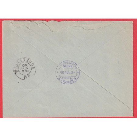 N°90 102 LEVEEE EXCEPTIONNELLE PARIS E1 R DE POISSY 1895 POUR BU EURE ET LOIR 1900