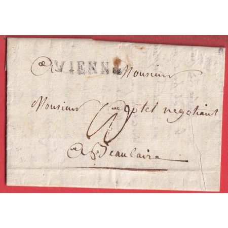 MARQUE VIENNE ISERE 1787 LN°8 POUR BEAUCAIRE GARD INDICE 8