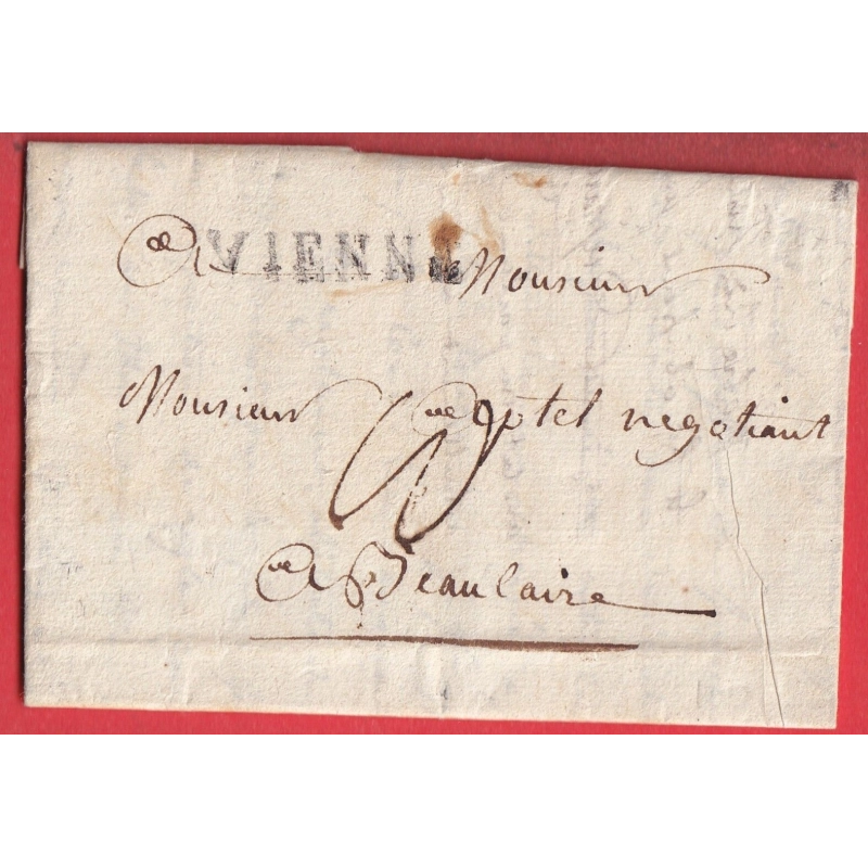 MARQUE VIENNE ISERE 1787 LN°8 POUR BEAUCAIRE GARD INDICE 8