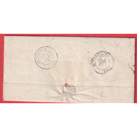 N°14 CONVOYEUR STATION ESSAI MONTPELLIER A CETTE 1 CONV. 1857 INDICE 17 POUR AIGUES VIVES