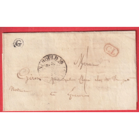 CAD TYPE 12 STE MENEHOULD MARNE CL ROUGE TAXE LOCALE 1 BOITE RURALE G A IDENTIFIER POUR EPENSE 1838