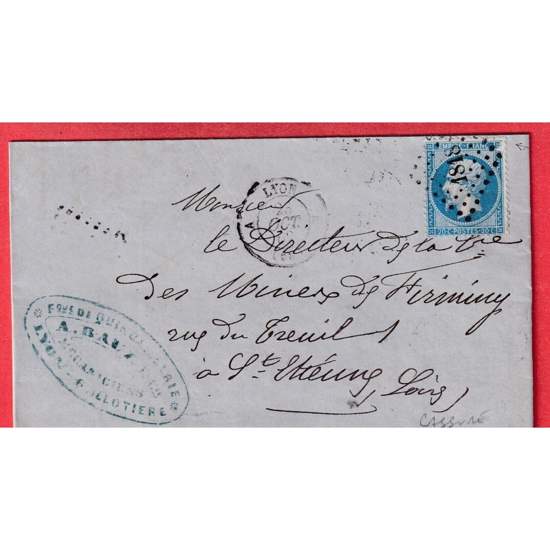 N°22 VARIETE GRANDE CASSURE ANGLE SUP DROIT PC 1818 LYON A POUR ST ETIENNE