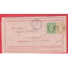 N°35 59 GC 1046 CLEFMONT HAUTE MARNE CAD TYPE 16 POUR LONGEAU BUREAU PASSE 978 CHAUMONT EN BASSIGNY