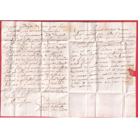 MARQUE DE TOURNAY BELGIQUE 1712 POUR NIEUPORT